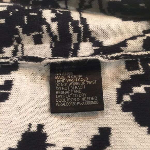 Antonio Melani Black & White Short Sleeve Sz XS (1027) - Picture 8 of 8